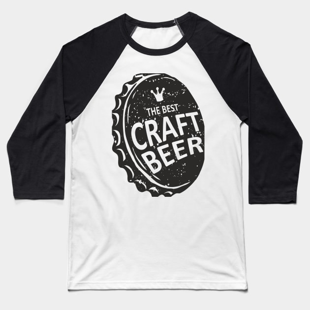 The Best Craft Beer Baseball T-Shirt by The Squeez